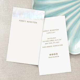 Tropisch Minimalistisch Seashell Visitenkarte