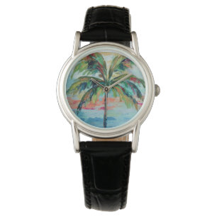 tropisch Palm Tree Armbanduhr