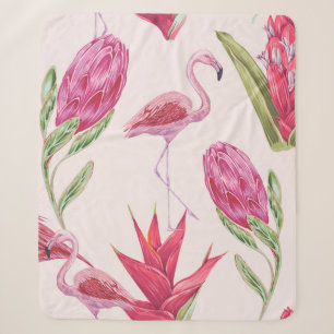 Tropisch rosa Blume, Protea, Paradiesvogel fl Sherpadecke