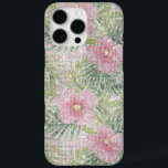 Tropisch rosa Blume Sparkor iPhone 16 Pro Max Hülle<br><div class="desc">Tropisch rosa Blume Sparkor</div>