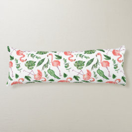 Tropisch rosa Flamingo Muster v2 Seitenschläferkissen