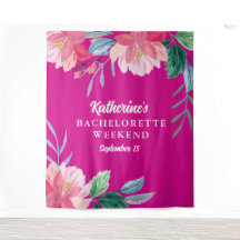 Tropisch-rosa Junggeselinnen-Abschied