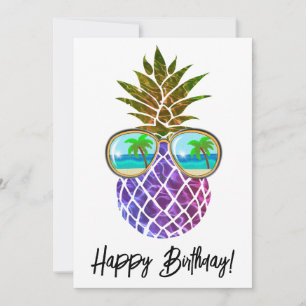 Tropisch rosa lila Ananas