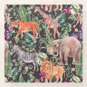 Tropisch/Safari Glasuntersetzer