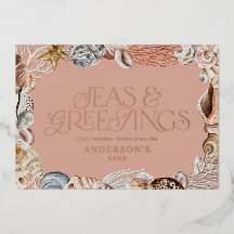 Tropisch warme Weihnachtssee & Grüße modern