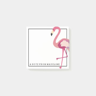 tropisch | Watercolor Flamingo Post-it Klebezettel