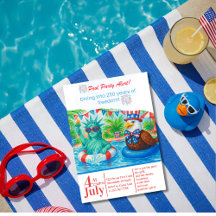 Tropische 250 Jahre Freiheits-Poolparty