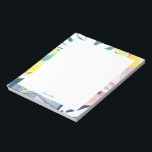 Tropische Abstrakte Kunst Personalisiert Stationie Notizblock<br><div class="desc">Dieses personalisierte Notizblock-Design zeichnet sich durch eine wunderschöne handbemalte botanische Aquarellkunst aus,  die den Text mit Ihrem Namen personalisieren und für jeden Anlass oder für jedes Geschäft nutzen kann. Mehr passende Produkte gibt es in meinem Shop ByEunMee.</div>