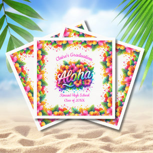 Tropische Aloha-Abschluss-Luau-Party-Papier-Servie Serviette