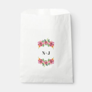 Tropische Aloha-Blume Botanische Hochzeit Geschenktütchen
