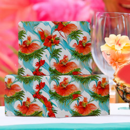 Tropische Aloha Floral Botanische Wasserfarbe Geschenkpapier