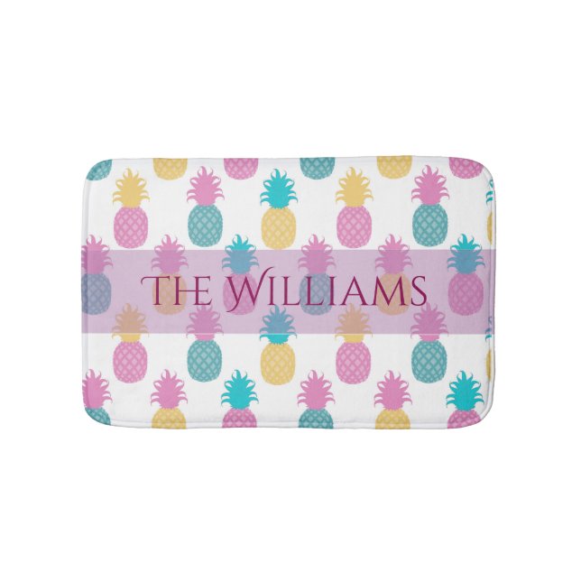 Tropische Ananas Badematte (Vorderseite)