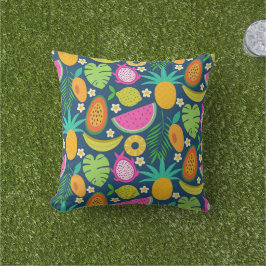 Tropische Ananas Banana Wassermelone Kissen