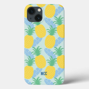 Tropische Ananas-Bananen-Blätter Personalisiert Case-Mate iPhone Hülle