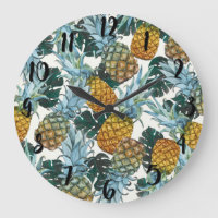 Tropische Ananas & Blätter Exotische Insel