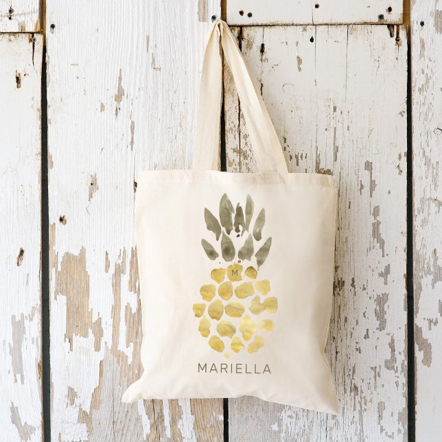 Tropische Ananas Bridesmaid Tote Bag Tragetasche (Von Creator hochgeladen)