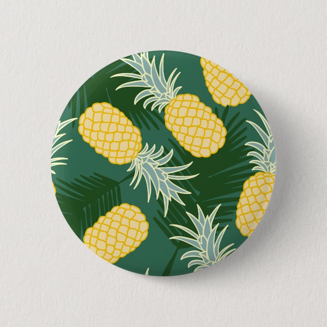 Tropische Ananas Button (Vorderseite)