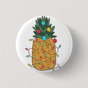Tropische Ananas Button
