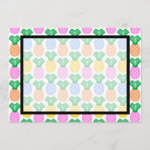 Tropische Ananas Einladung Leere