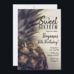 Tropische Ananas Elegant Beach Sweet 16 Party Einladung<br><div class="desc">Anpassen für jedes Ereignis.</div>