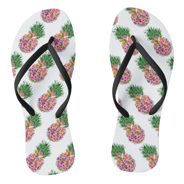 Tropische Ananas Flip Flops (Fußbett)
