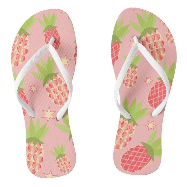 Tropische Ananas Flip Flops (Fußbett)