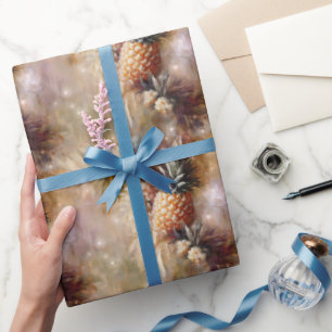 Tropische Ananas funkeln Geburtstag Geschenkpapier