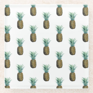 Tropische Ananas Glasuntersetzer