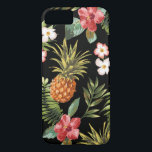 Tropische Ananas-Hibiskus-Blume iPhone Cover<br><div class="desc">Schützen Sie Ihr iPhone 6 mit unserer Ananas & Amp; tropische Hibiskus Blume Mustergehäuse. Unser tropisches Blumenmuster hat einen transparenten Hintergrund,  der es Ihnen ermöglicht,  die Farbe zu ändern. Klicken Sie einfach auf Anpassen und wählen Sie eine Farbe mit dem Augenseilwerkzeug aus.</div>