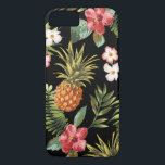 Tropische Ananas-Hibiskus-Blume iPhone Cover<br><div class="desc">Schützen Sie Ihr iPhone 6 mit unserer Ananas & Amp; tropische Hibiskus Blume Mustergehäuse. Unser tropisches Blumenmuster hat einen transparenten Hintergrund,  der es Ihnen ermöglicht,  die Farbe zu ändern. Klicken Sie einfach auf Anpassen und wählen Sie eine Farbe mit dem Augenseilwerkzeug aus.</div>