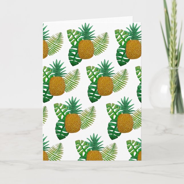 Tropische Ananas Karte (Vorderseite)