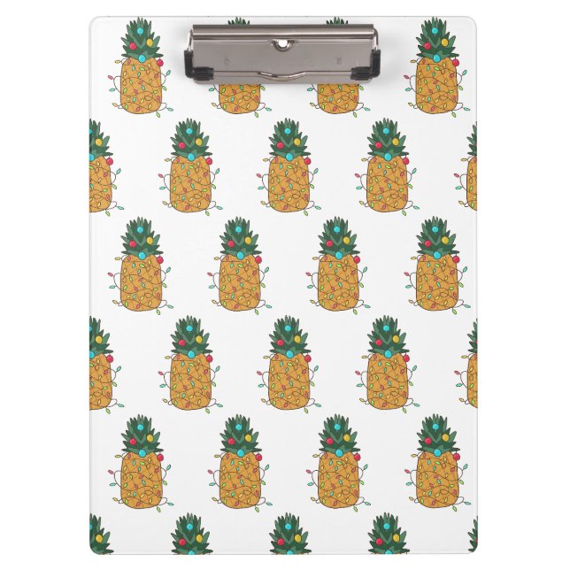 Tropische Ananas Klemmbrett (Vorderseite)
