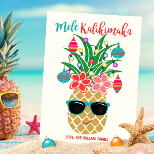 Tropische Ananas Mele Kalikimaka Weihnachten
