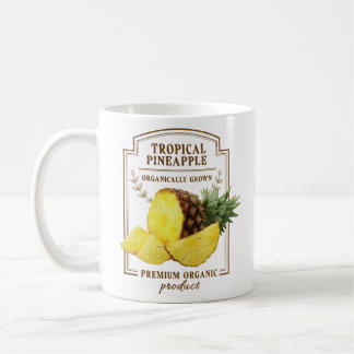 Tropische Ananas, ökologisch angebaut Kaffeetasse
