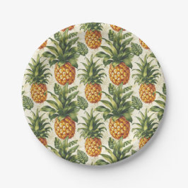 Tropische Ananas Papier Teller Party Tableware