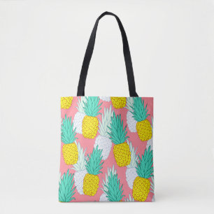 Tropische Ananas: Roter Cartoon Chic.