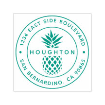 Tropische Ananas-Rücksendeadresse