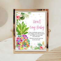 Tropische Ananas sagen nicht Baby