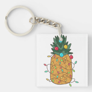 Tropische Ananas Schlüsselanhänger