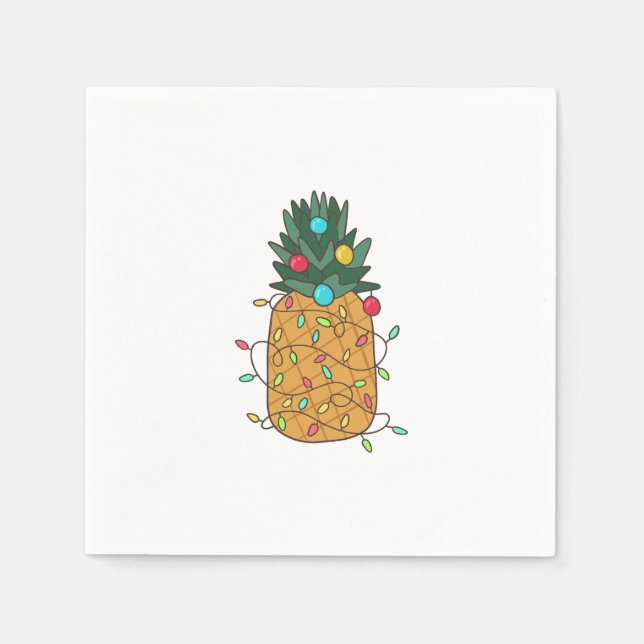 Tropische Ananas Serviette (Vorderseite)