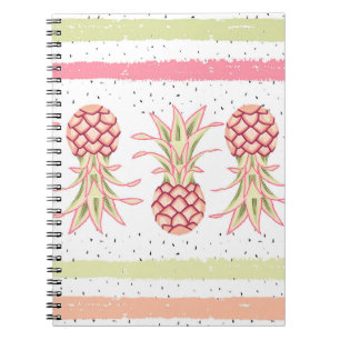 Tropische Ananas Sommer Nahtlose Print Notizblock