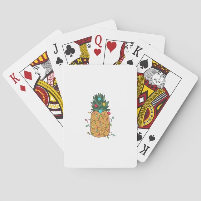 Tropische Ananas Spielkarten (Rückseite)