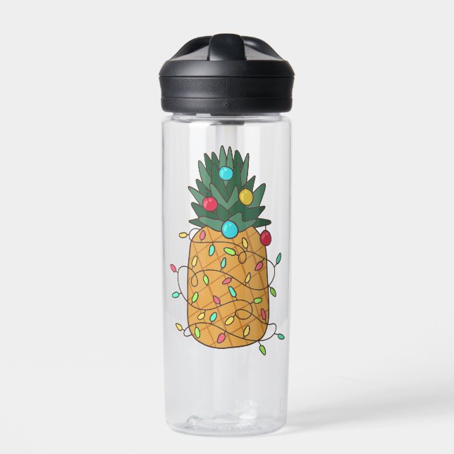 Tropische Ananas Trinkflasche (Vorderseite)
