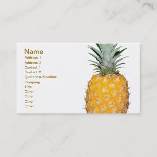 Tropische Ananas Visitenkarte