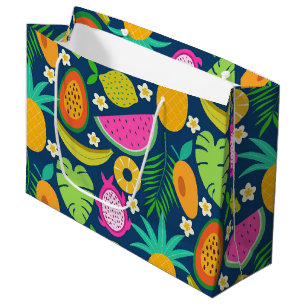Tropische Ananas Wassermelone Banana Früchte Große Geschenktüte