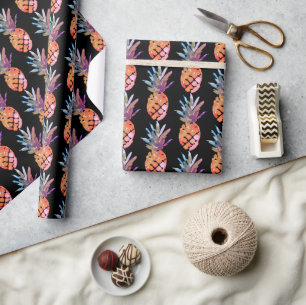 Tropische Ananas zum Geburtstag Geschenkpapier