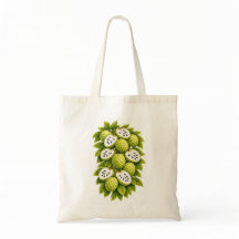 Tropische Annona-Frucht Botanische Illustration