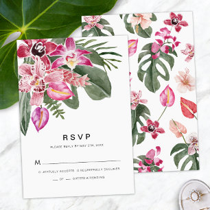 Tropische Antwortkarte RSVP Karte