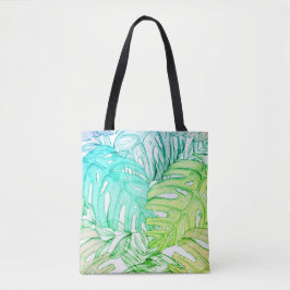 Tropische Aquarellfarbe Pastel Monstera