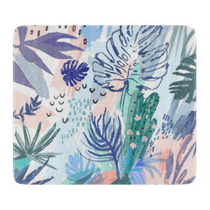 Tropische Art-Blumenmuster Schneidebrett